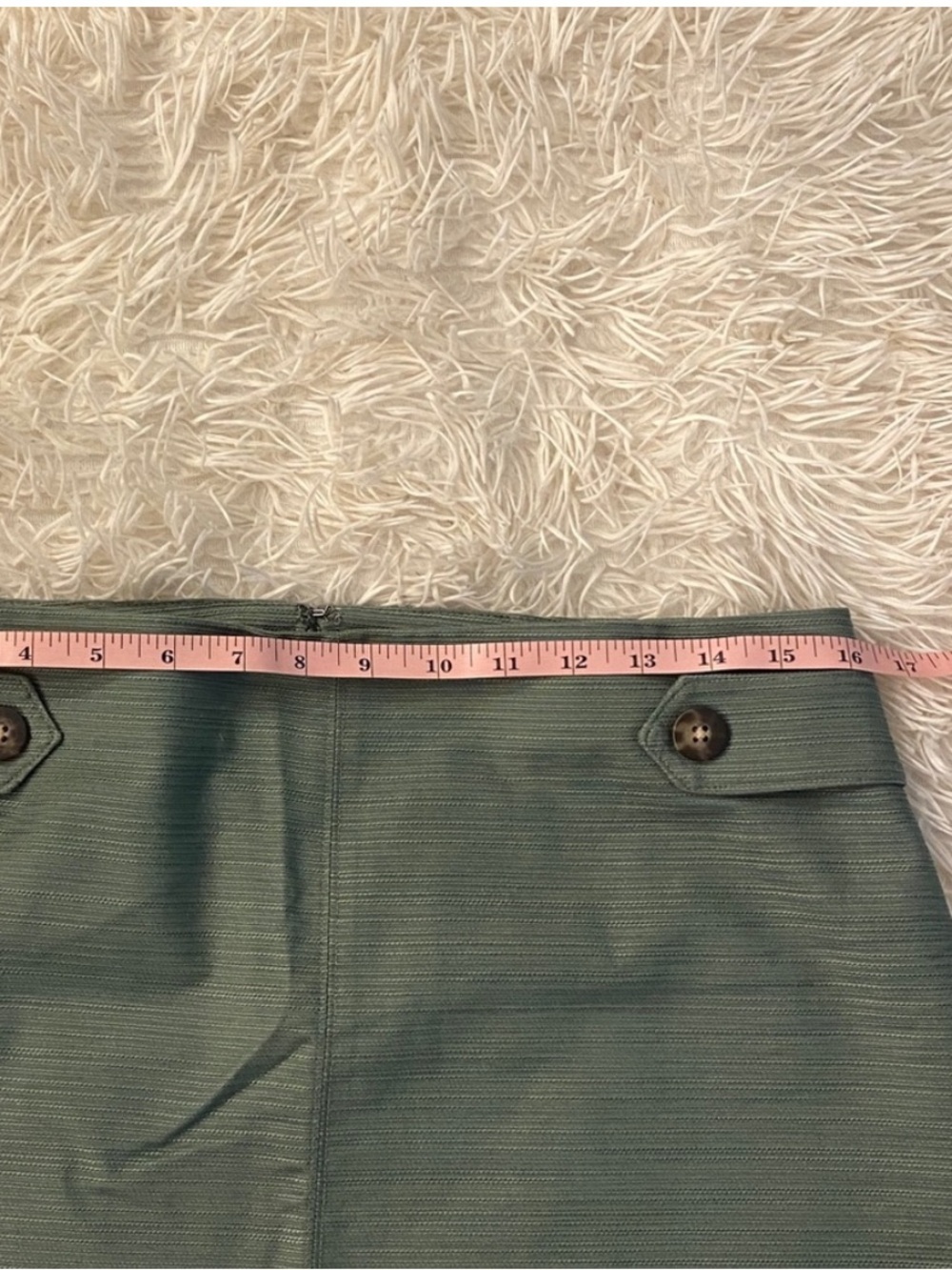 Ann Taylor Factory Sage Green Office Chic Straight Skirt Size 6 - Picture 5 of 7